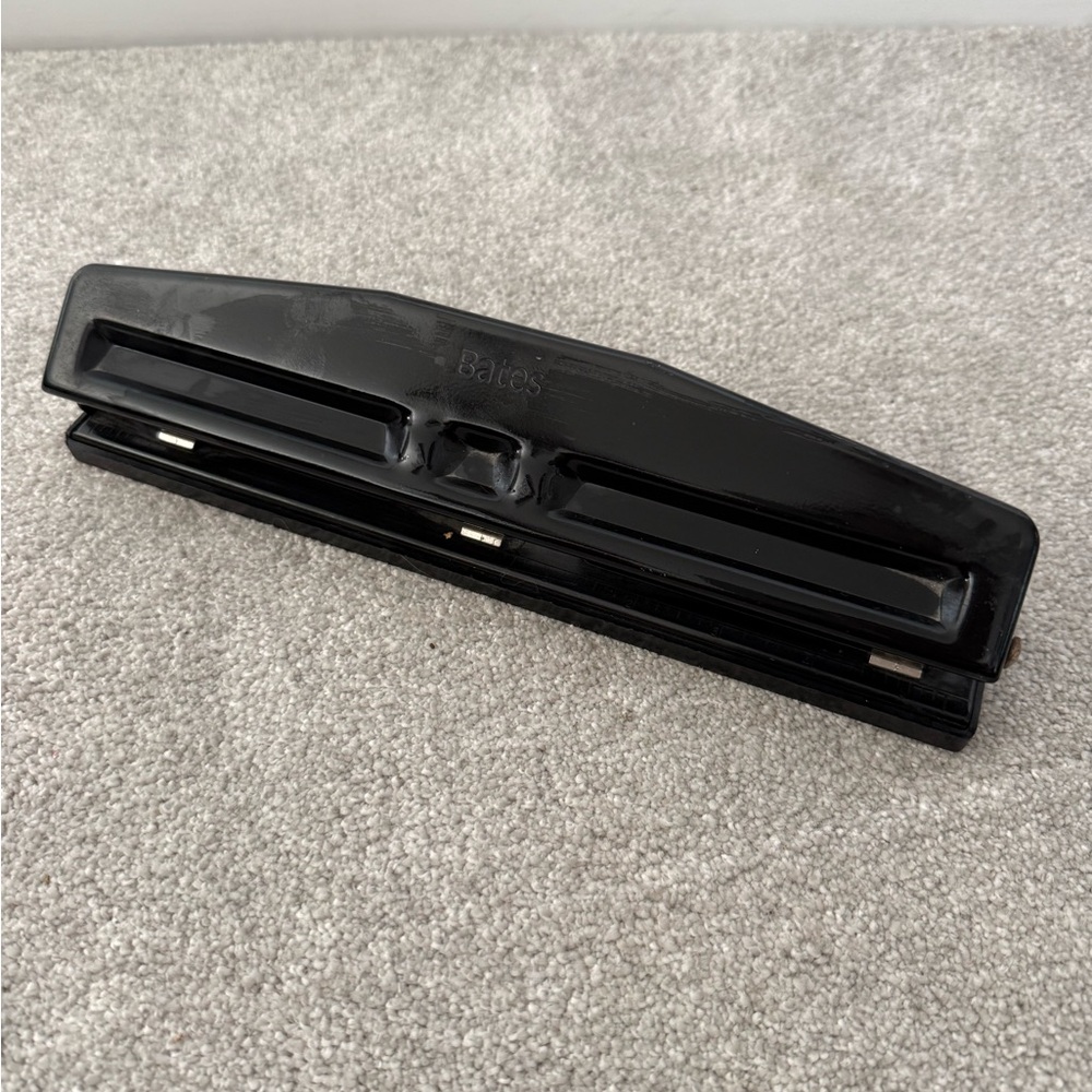 Bates Black Document Punch